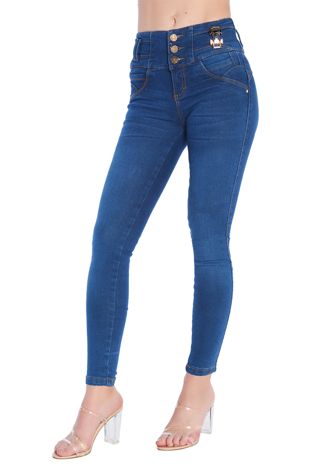 Jeans Corte Colombiano Azul