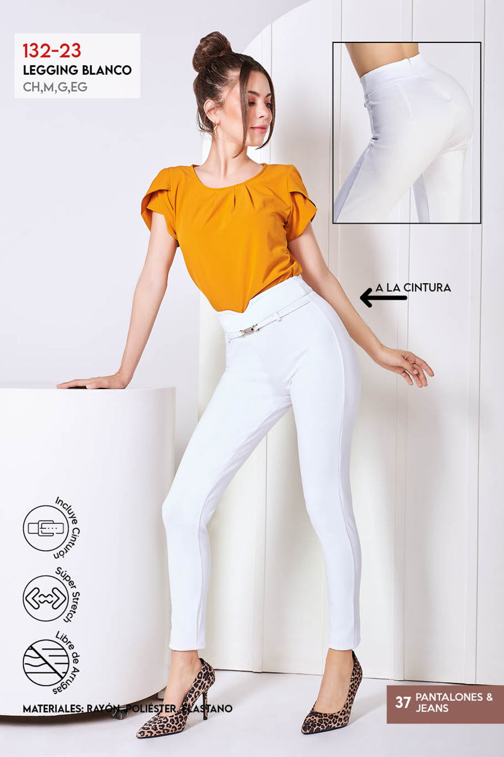 Legging Blanco Stretch