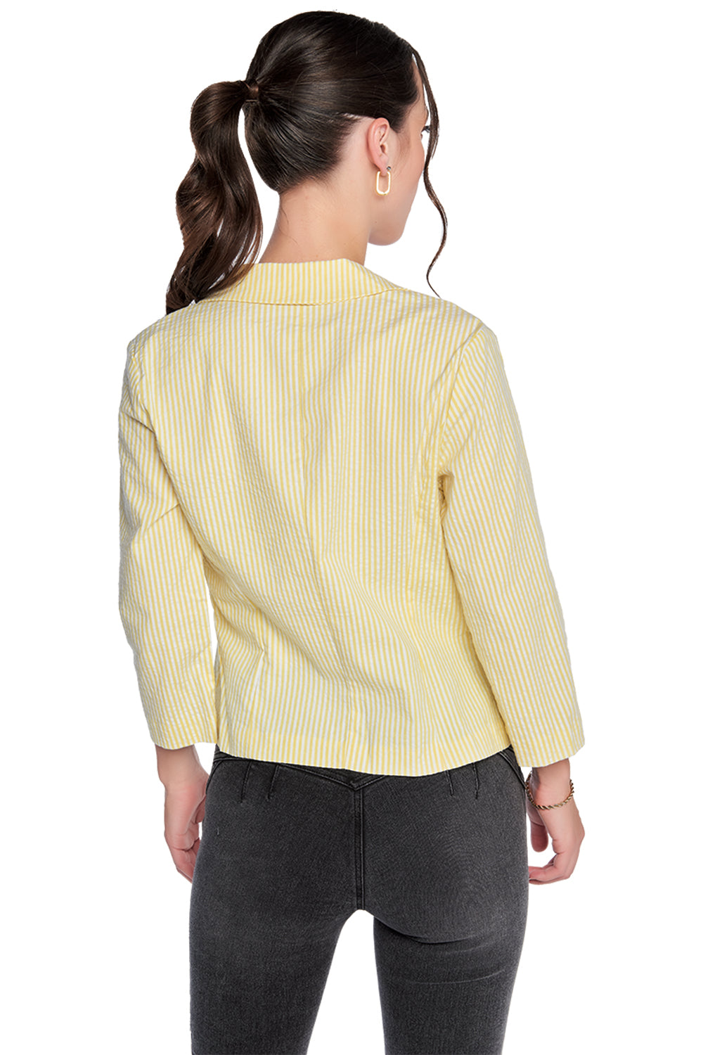Saco Amarillo con Lineas