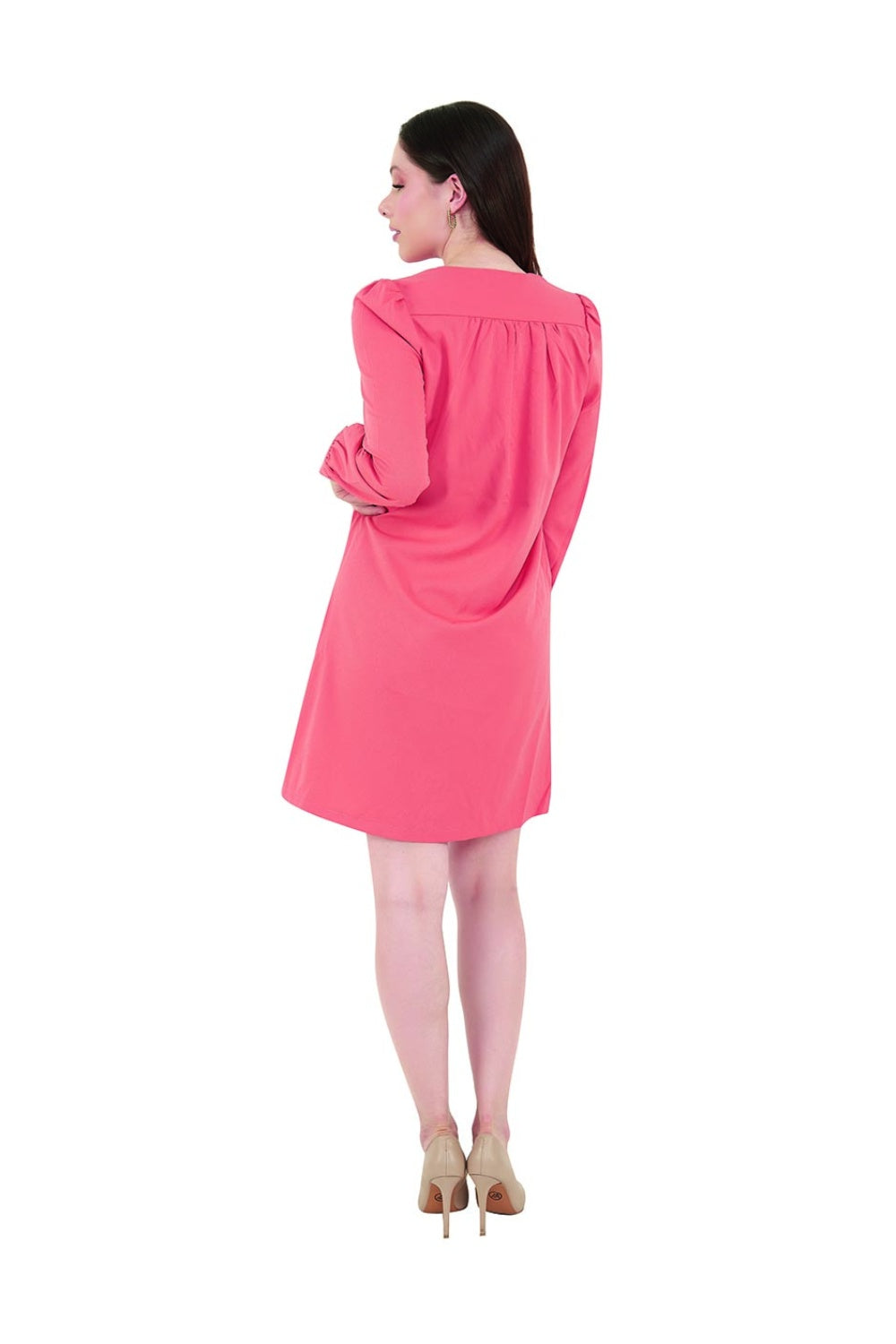 Vestido Devendi Casual Manga Larga