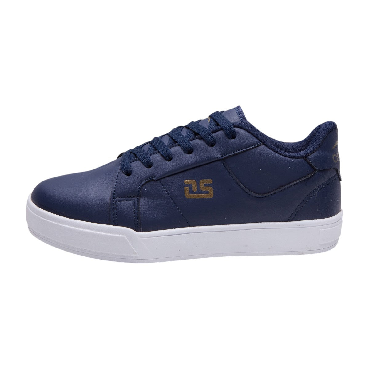 Tenis Casuales Hombre Tipo Piel Agujetas Color Azul Marino dv2925