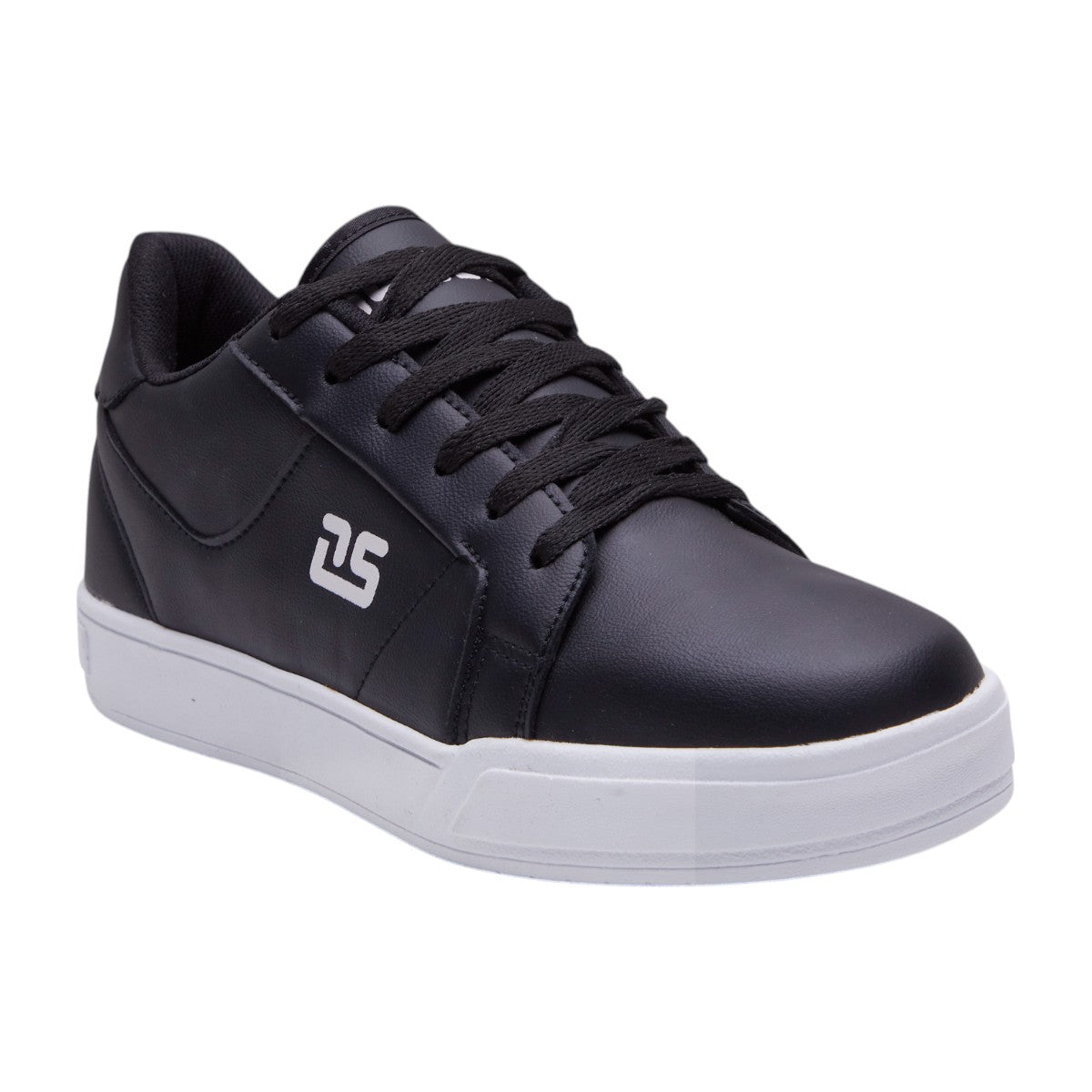 Tenis Casuales Hombre Tipo Piel Agujetas Color Negro dv2925