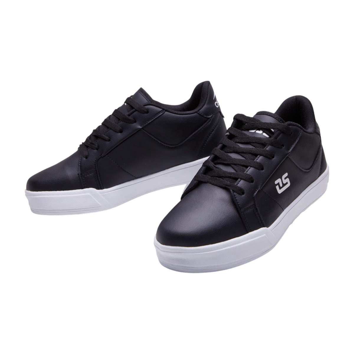 Tenis Casuales Hombre Tipo Piel Agujetas Color Negro dv2925