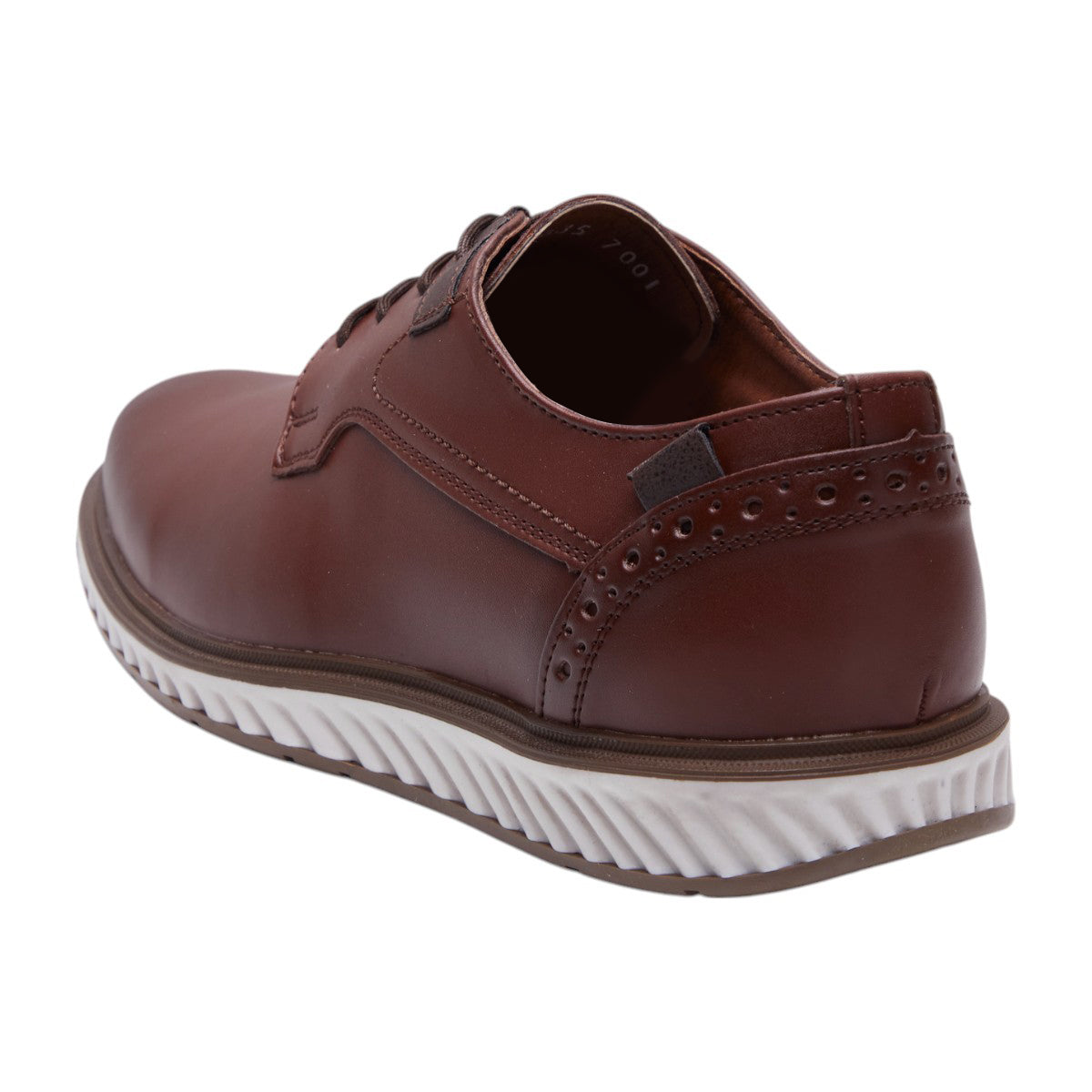 Zapatos formales caballero color café tipo piel dv2925