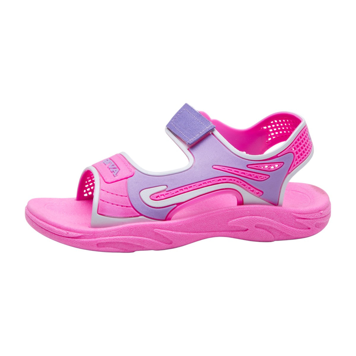 Sandalias deportivas de plástico para niños con soporte en tobillo, correa de ajuste, material confort Rosa dv2925
