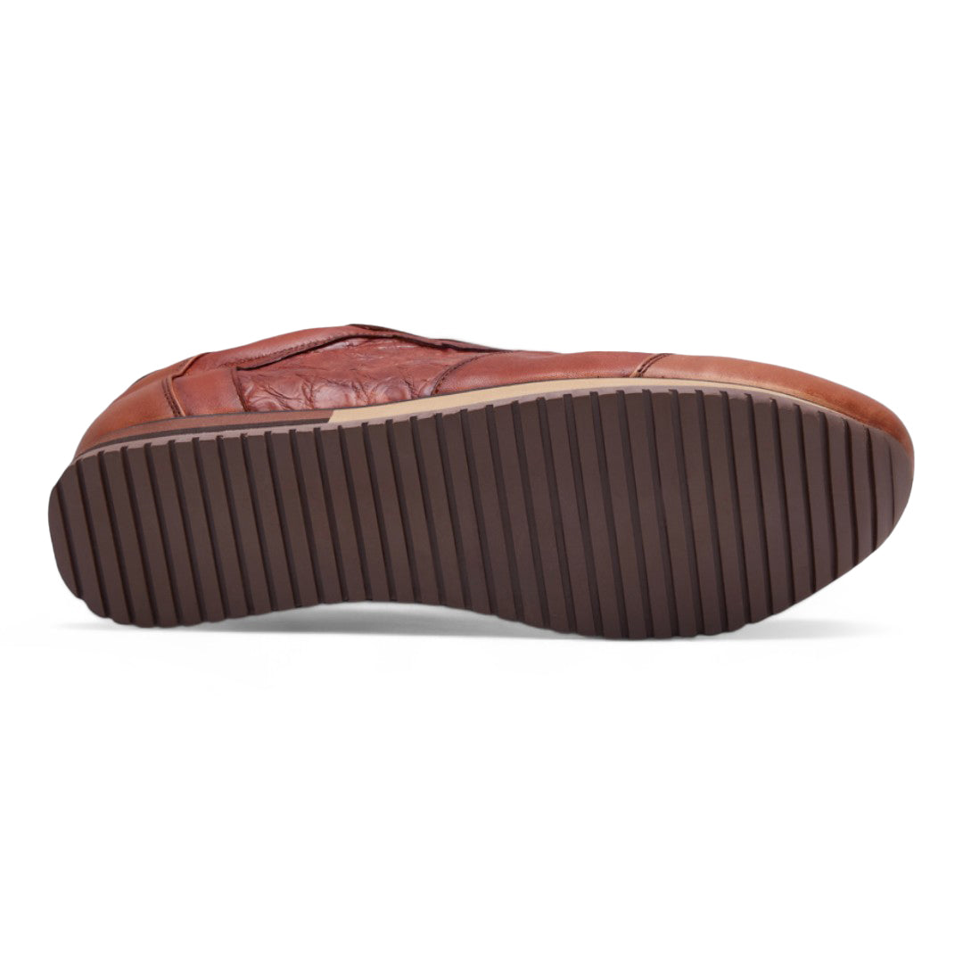 Tenis Hombre Café Piel Cocodrilo dv2925