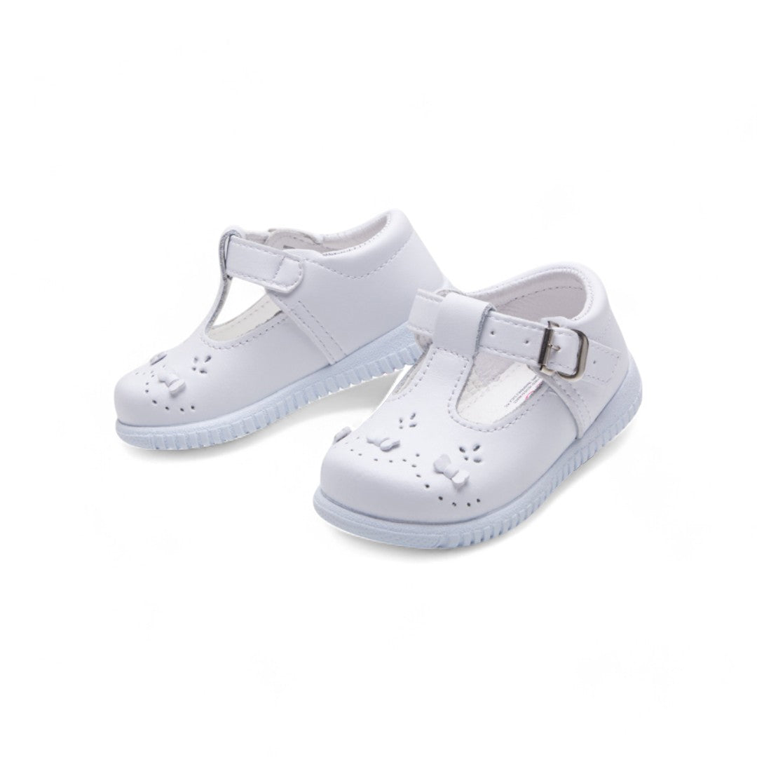 Zapato Niña Blanco Moño Decorativos dv2925