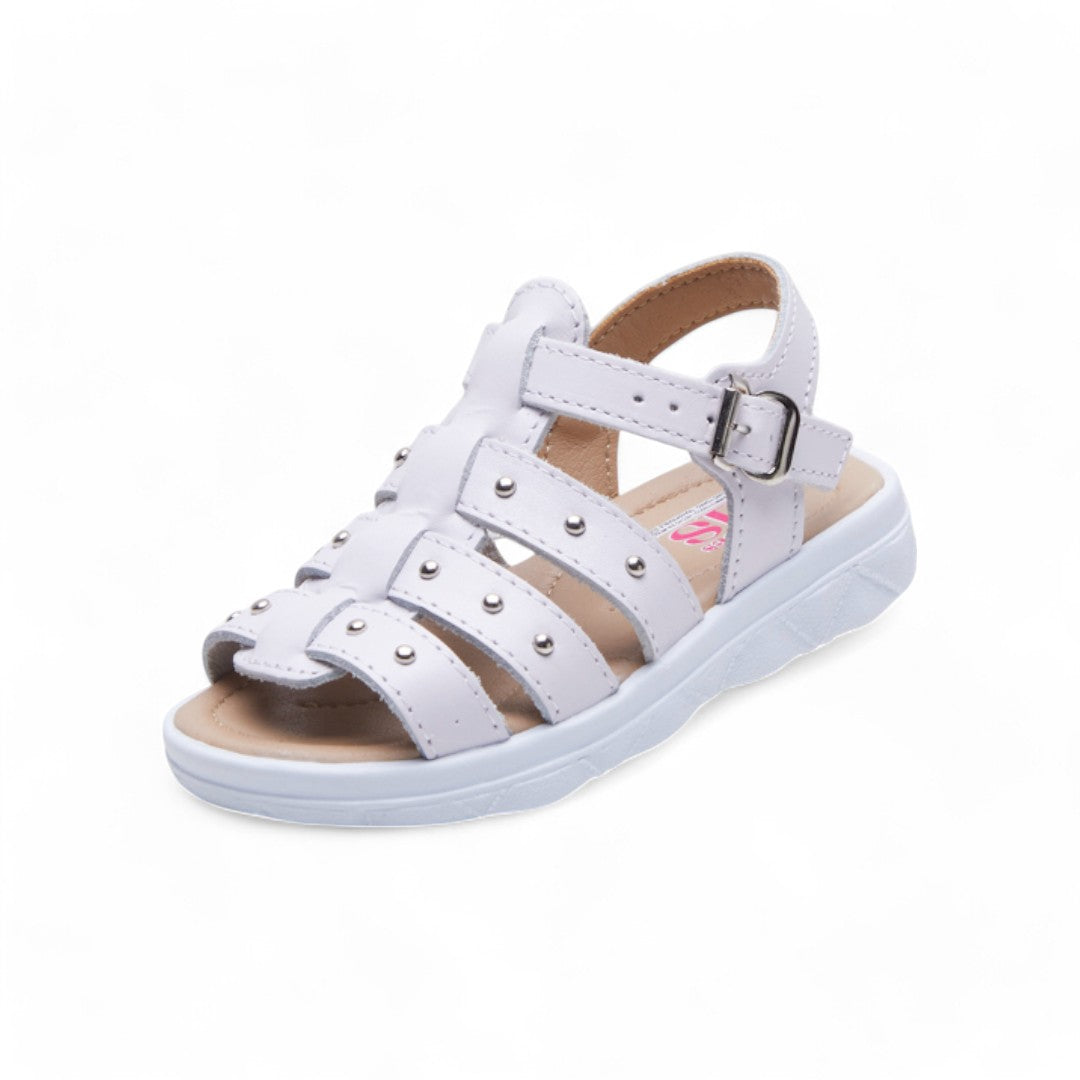 Huarache Niña Blanco con Estoperoles dv2925