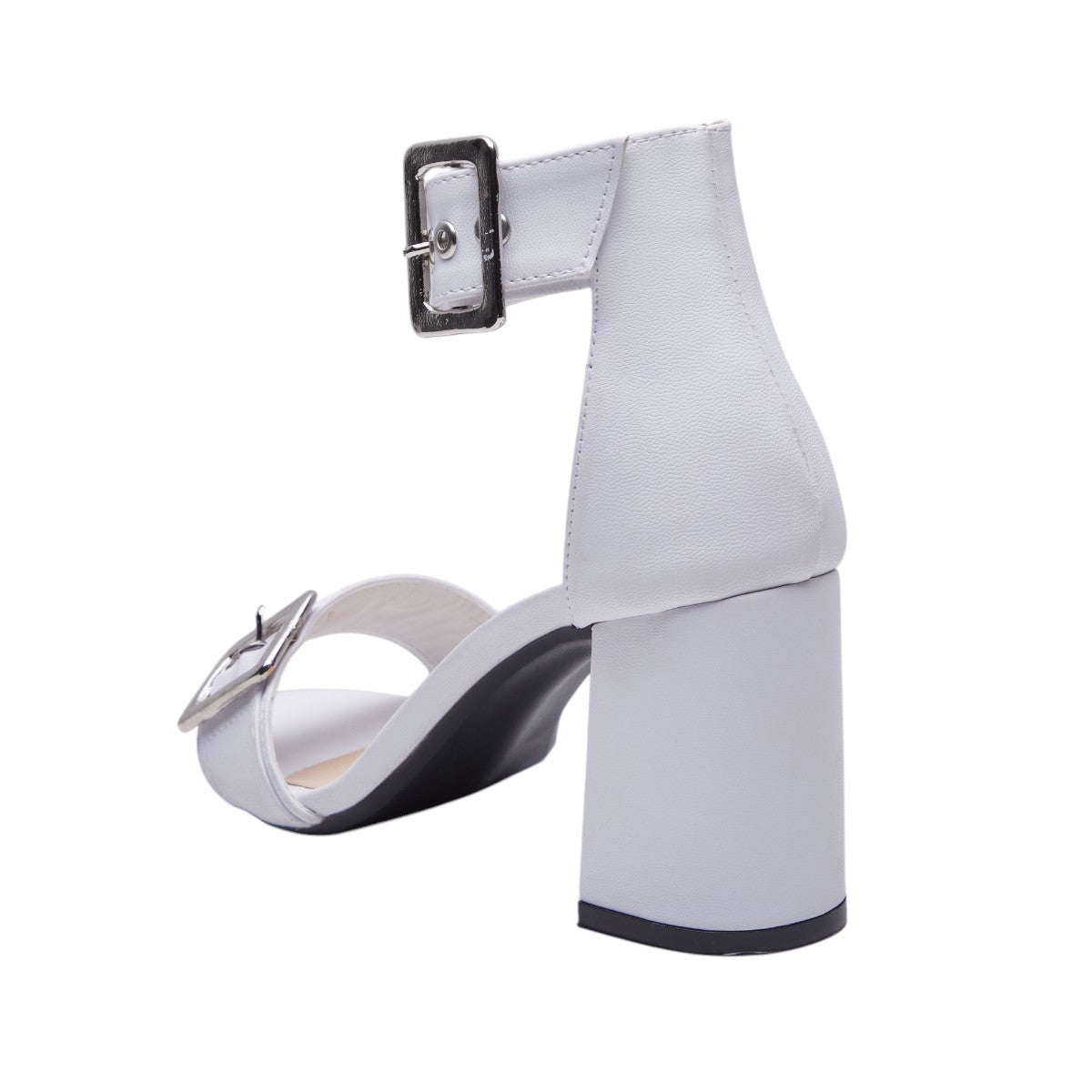 Tacones Charol Mujer Hebilla Blanco dv2925