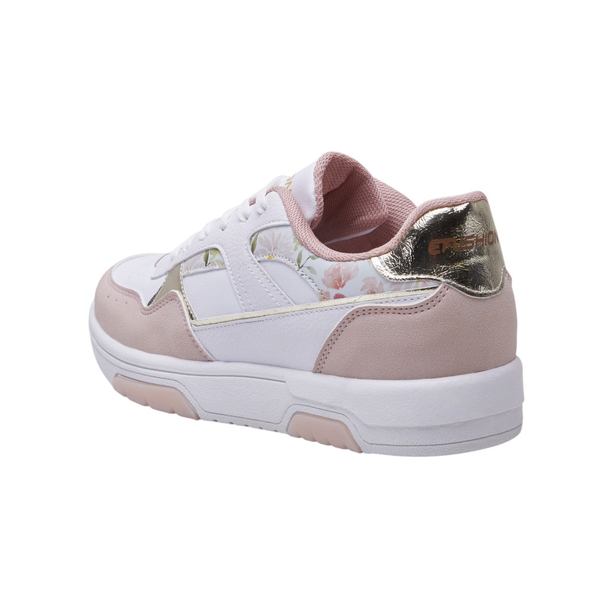 Tenis Mujer Casuales Detalles Florales y Metálicos dv2925