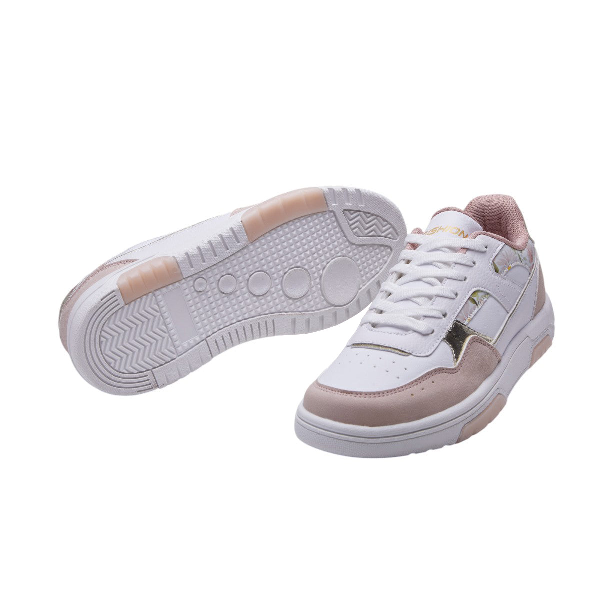 Tenis Mujer Casuales Detalles Florales y Metálicos dv2925