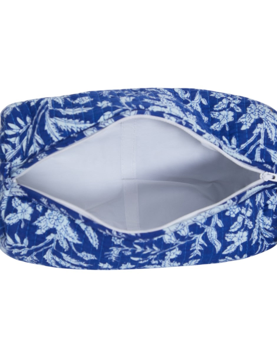 Kit de Neceseres en Algodón Estampado Azul Monocromático dv2925