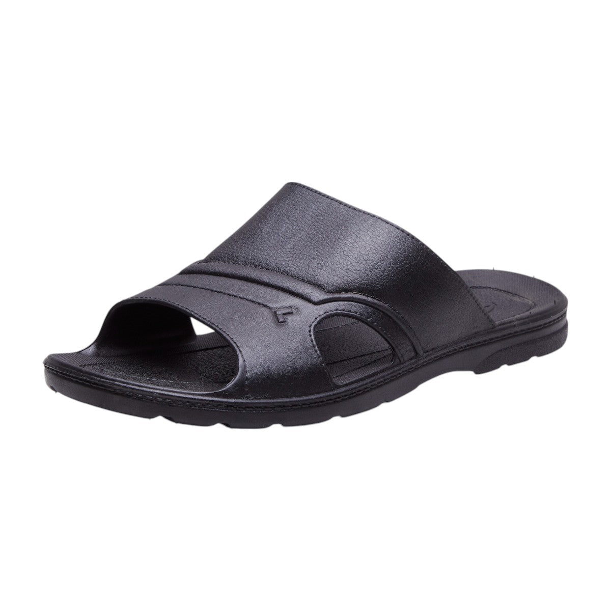 Sandalia de plástico para hombre en color negro con punta abierta dv2925