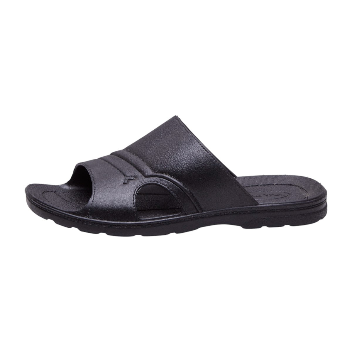 Sandalia de plástico para hombre en color negro con punta abierta dv2925
