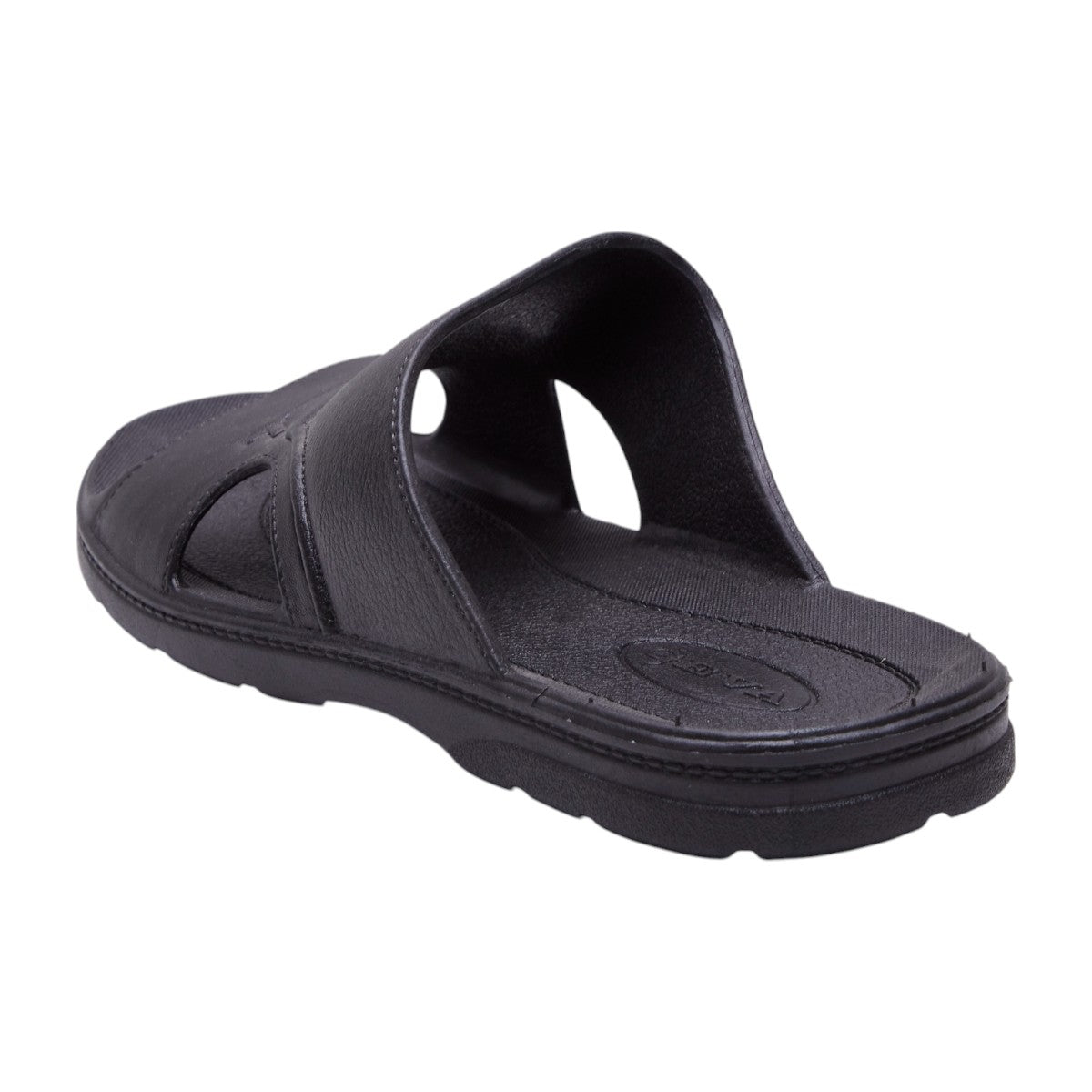Sandalia de plástico para hombre en color negro con punta abierta dv2925