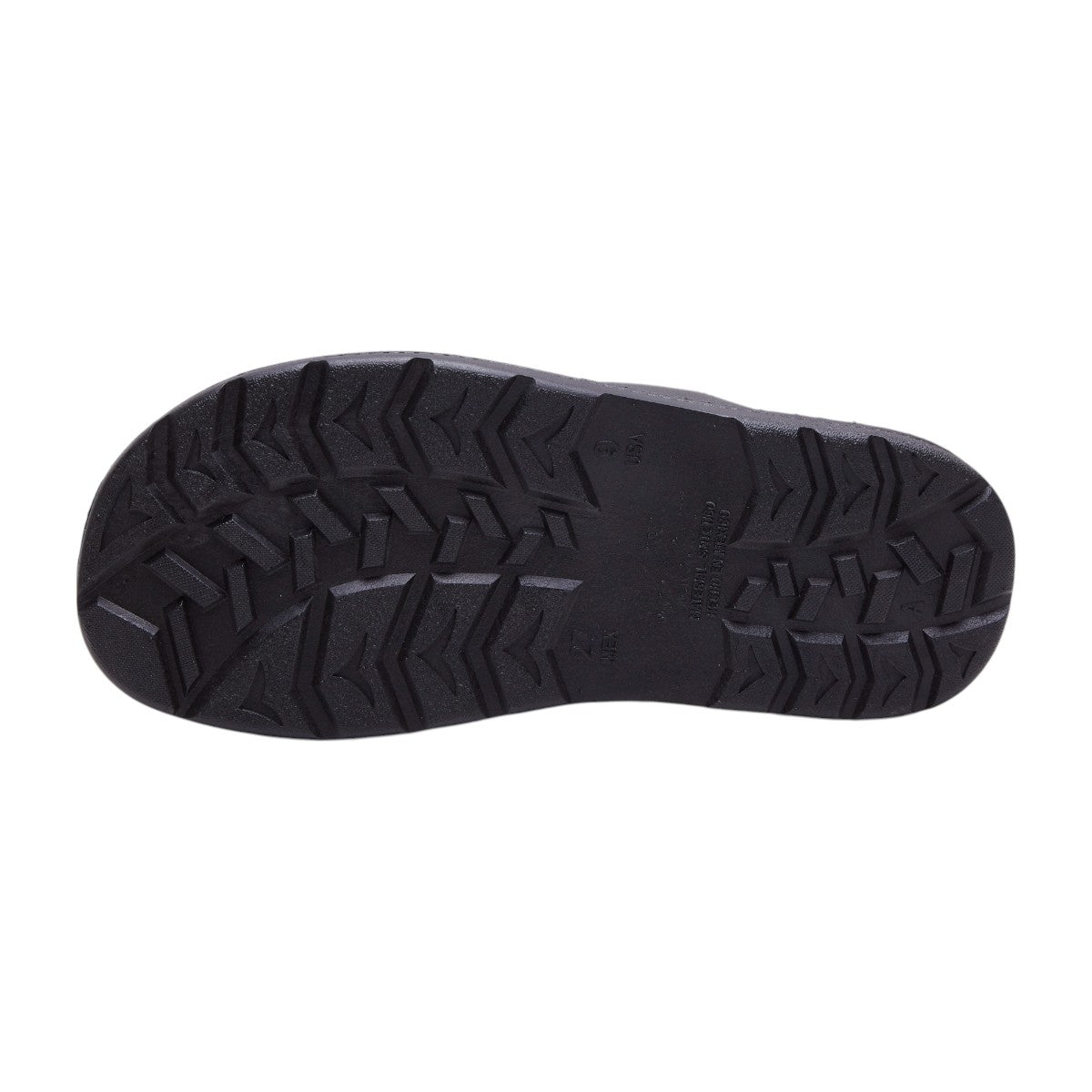 Sandalia de plástico para hombre en color negro con punta abierta dv2925