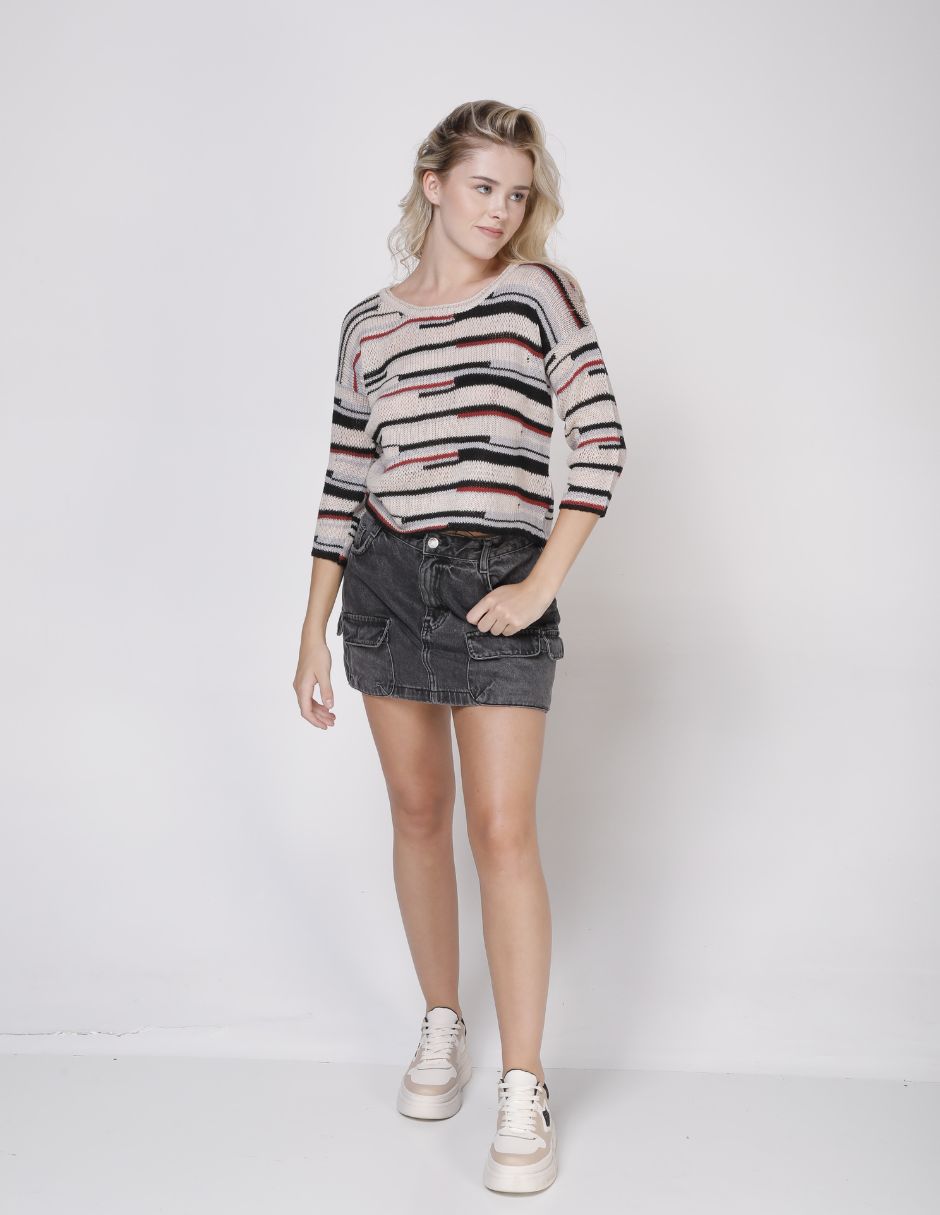 Sueter Multicolor Tejido Suave