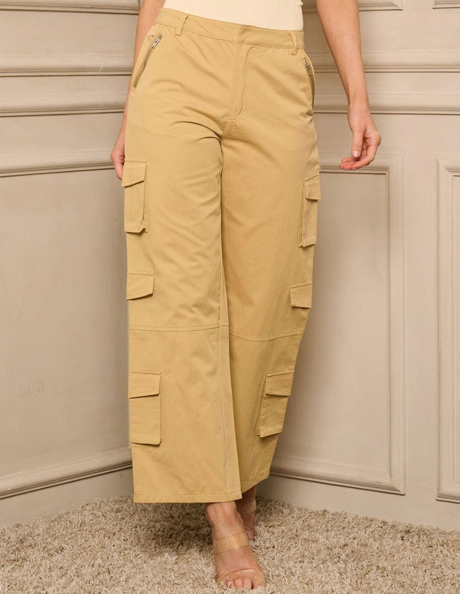 Pantalon Cargo Wide Leg