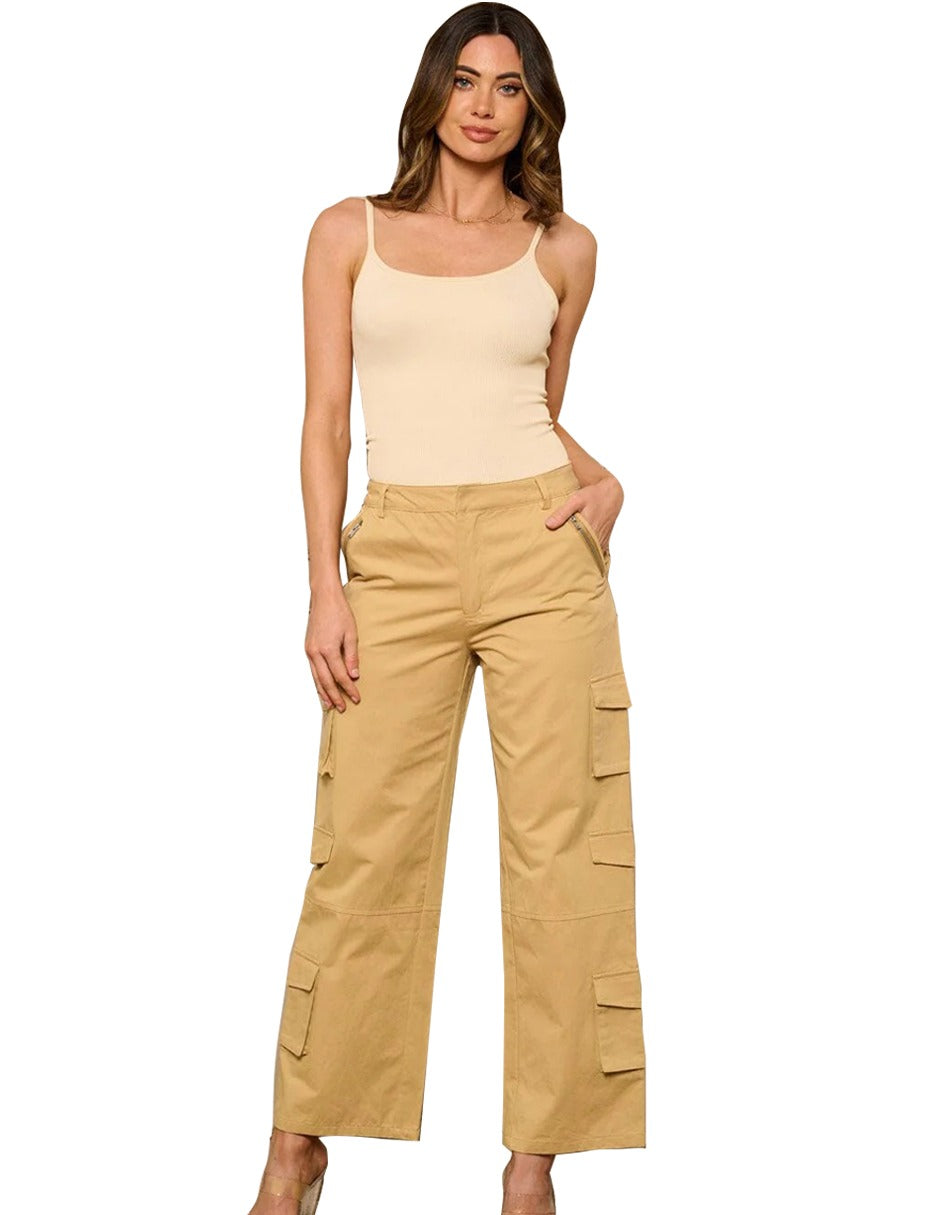 Pantalon Cargo Wide Leg
