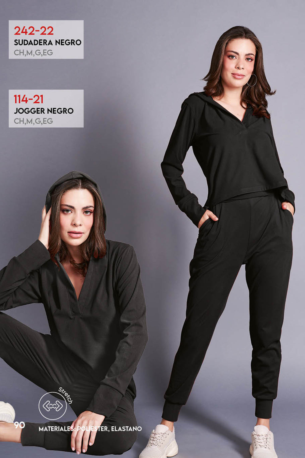 Jogger Negro Stretch