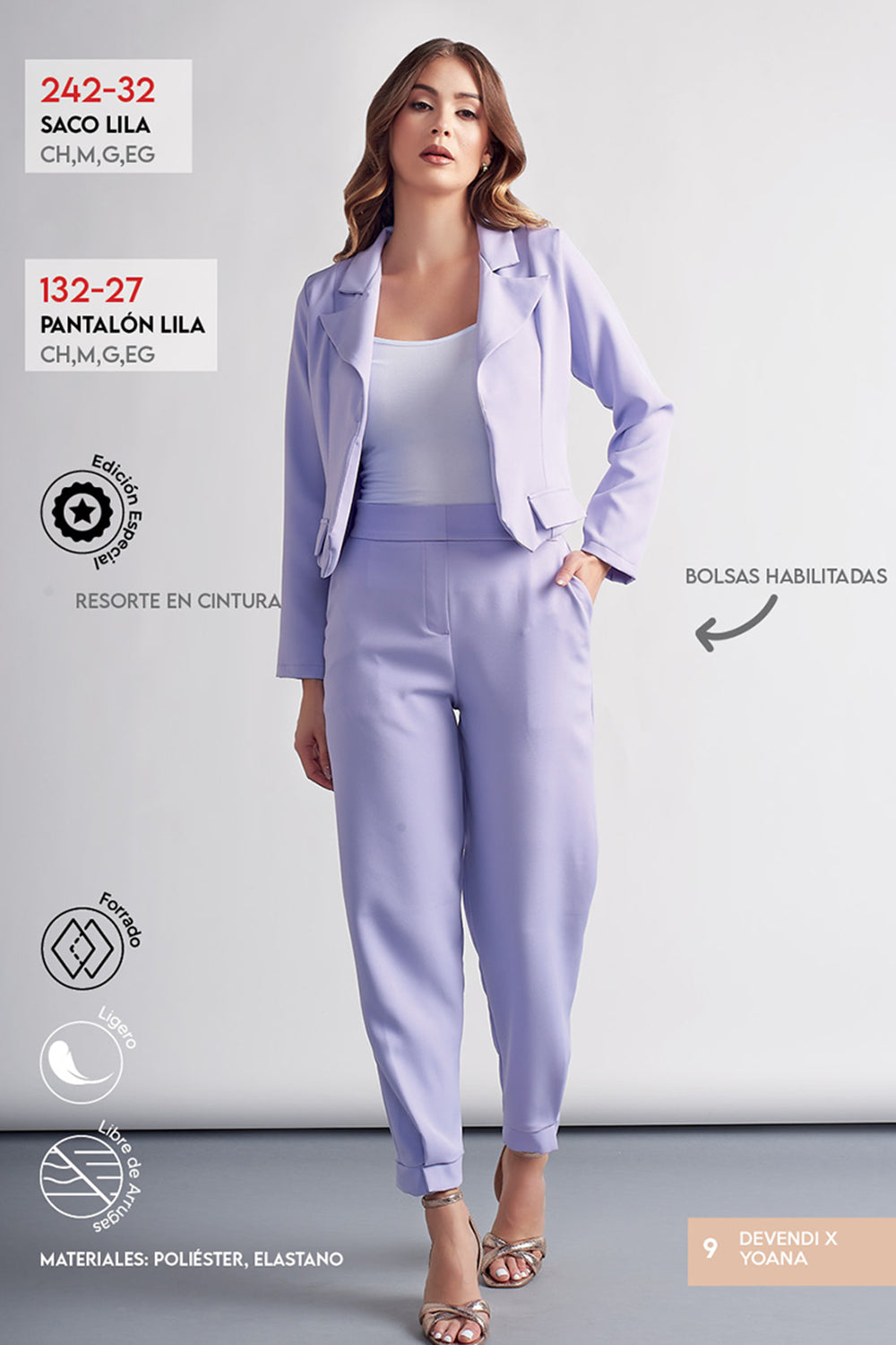 Pantalon a la Cintura Lila