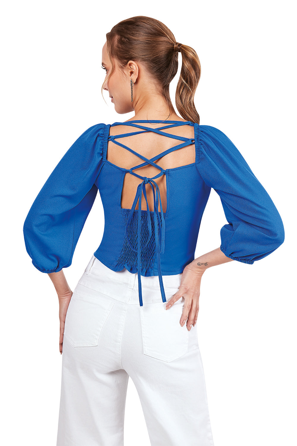 Blusa Azul Rey Dama