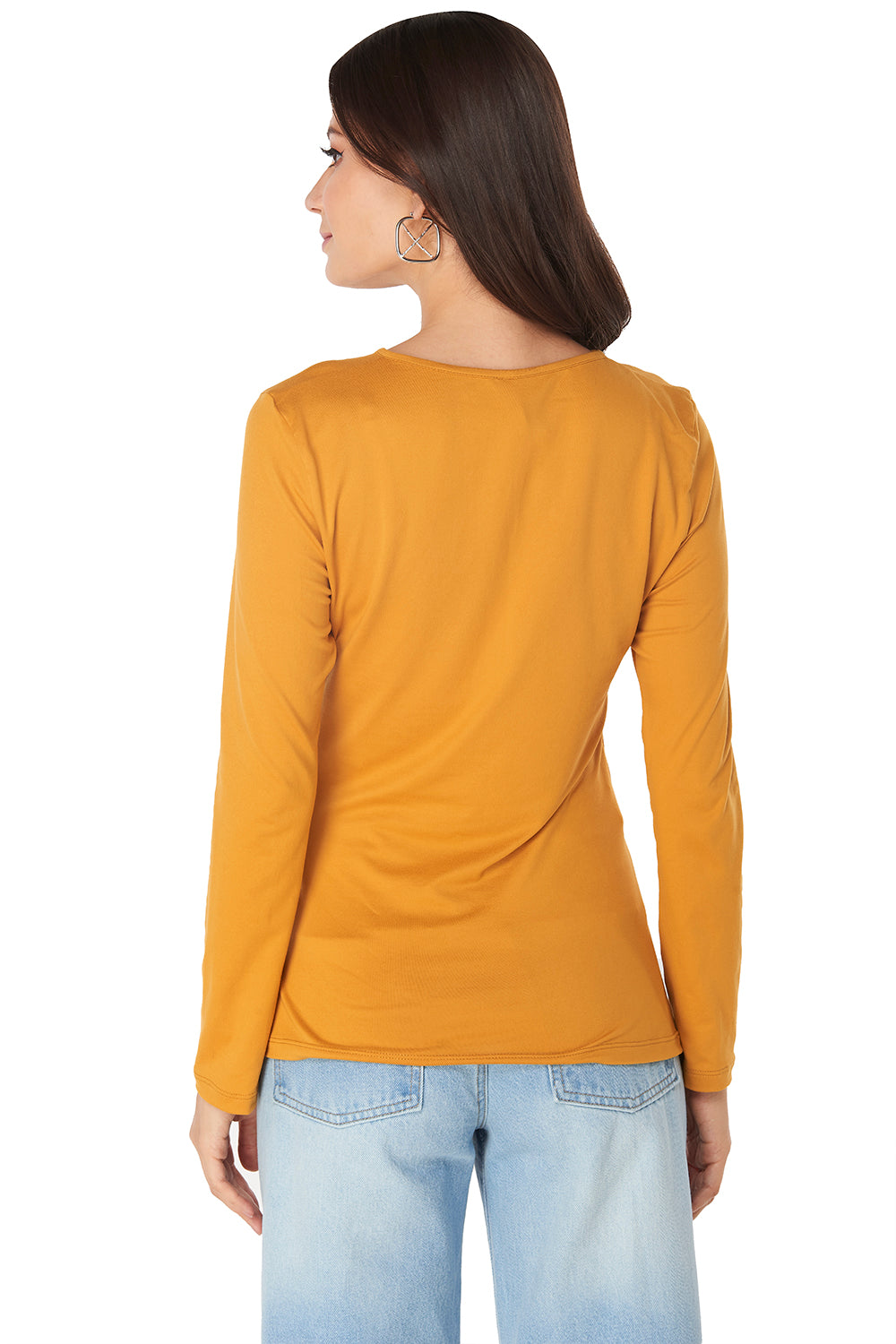 Blusa Mostaza Botones