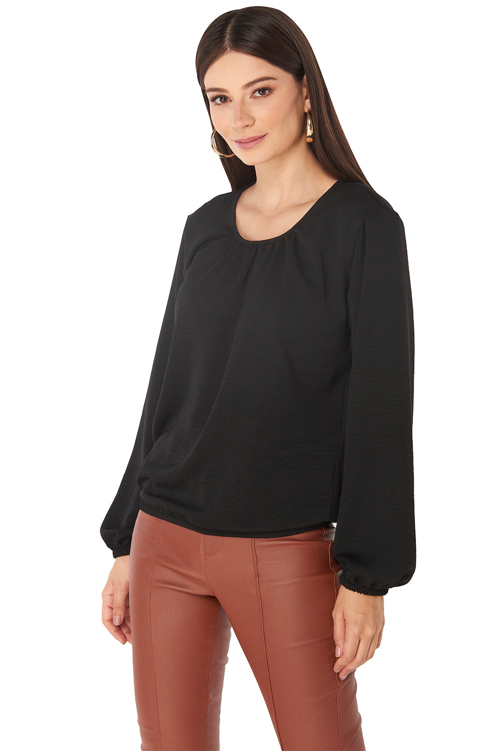 Blusa Negro Manga Larga