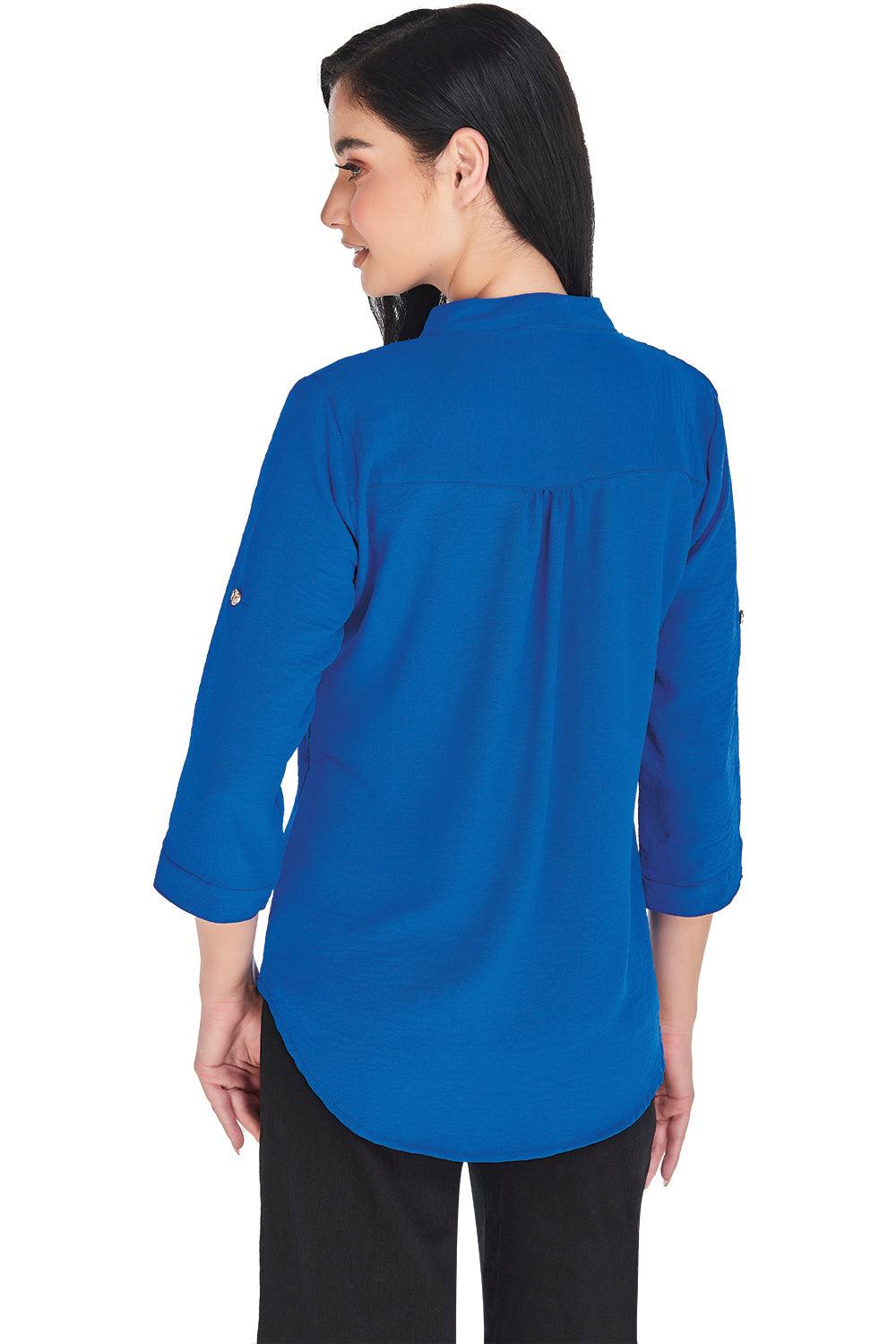 Blusa Azul Rey con Bordado