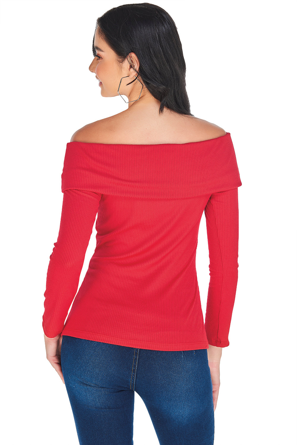 Blusa Rojo Strapless