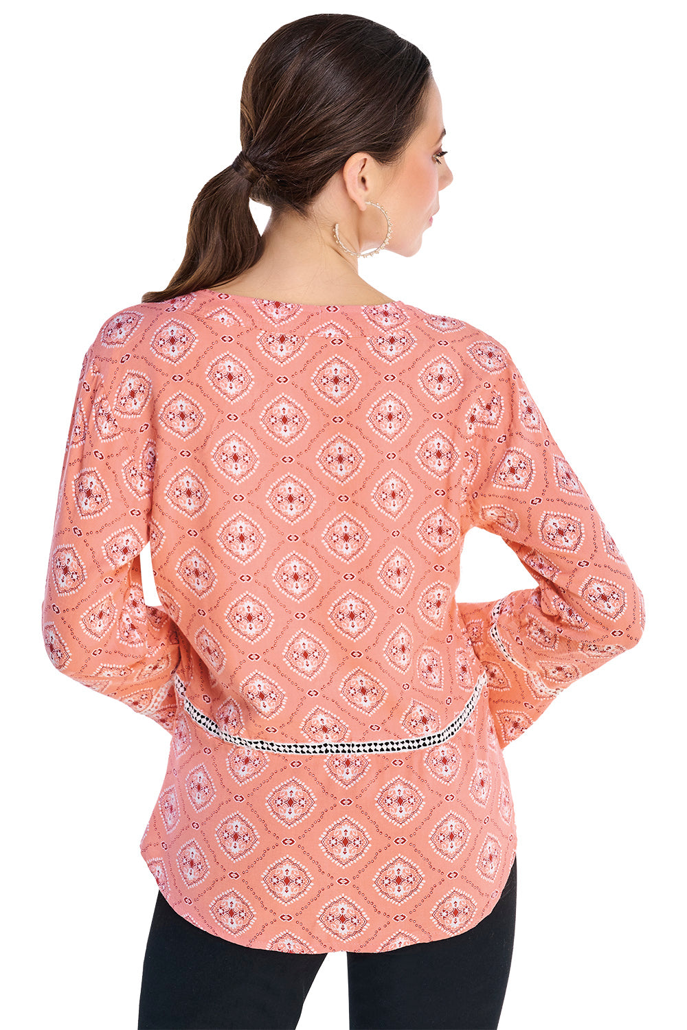 Blusa Rosa Estampada