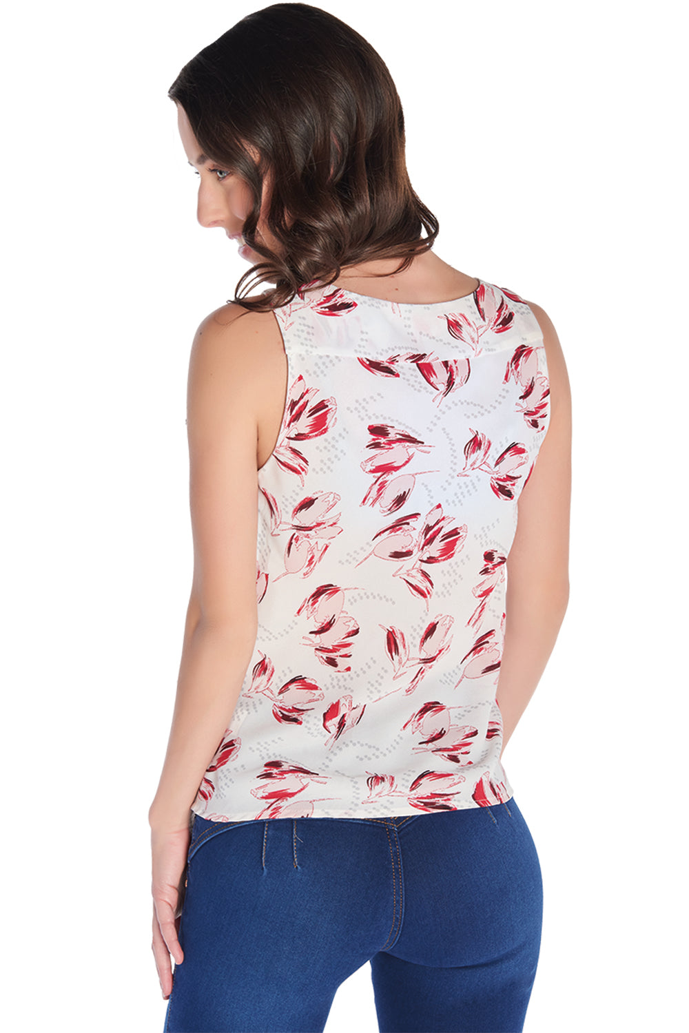 Blusa con Tirante Grueso Estampada