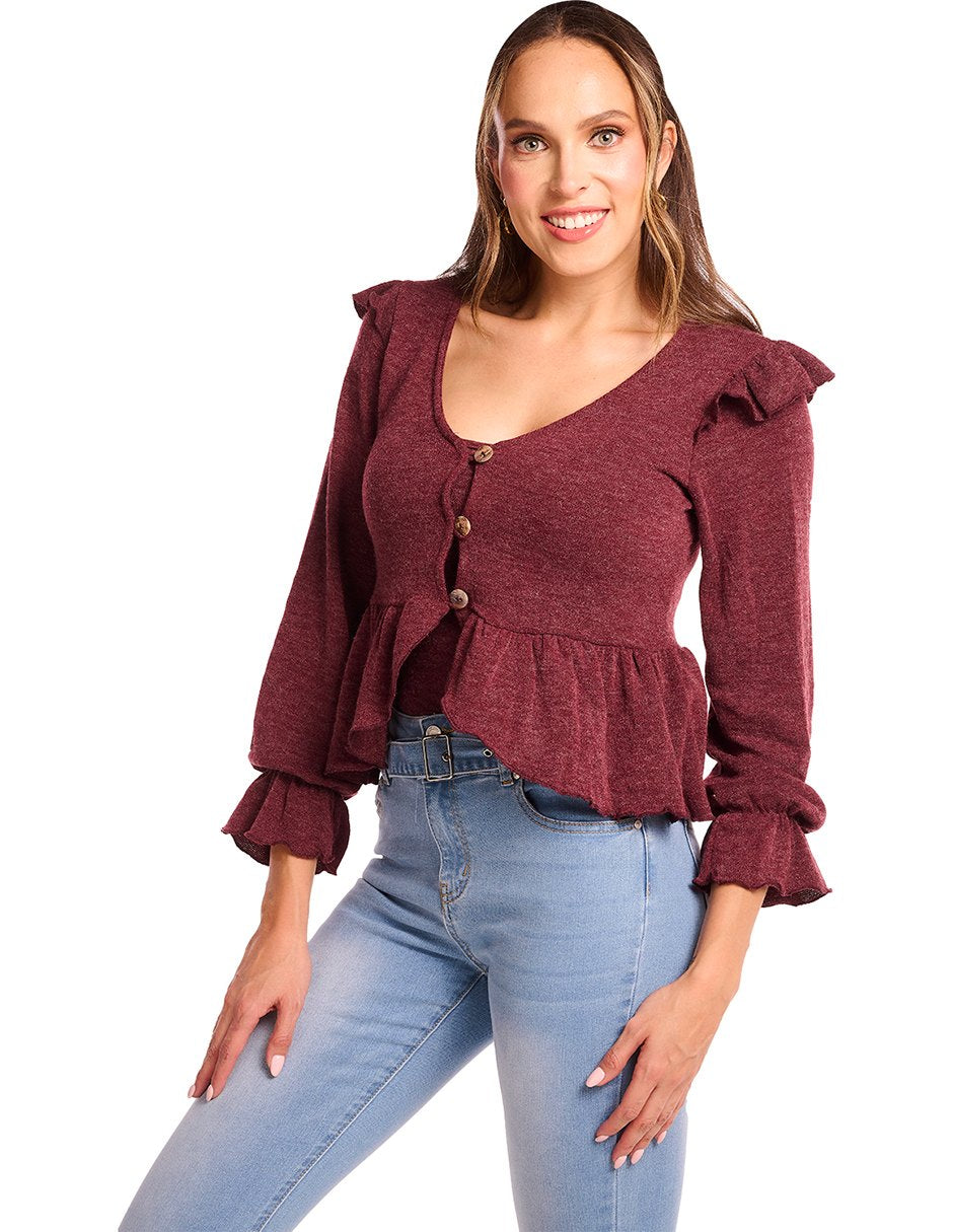 Blusa Tinto Tejida