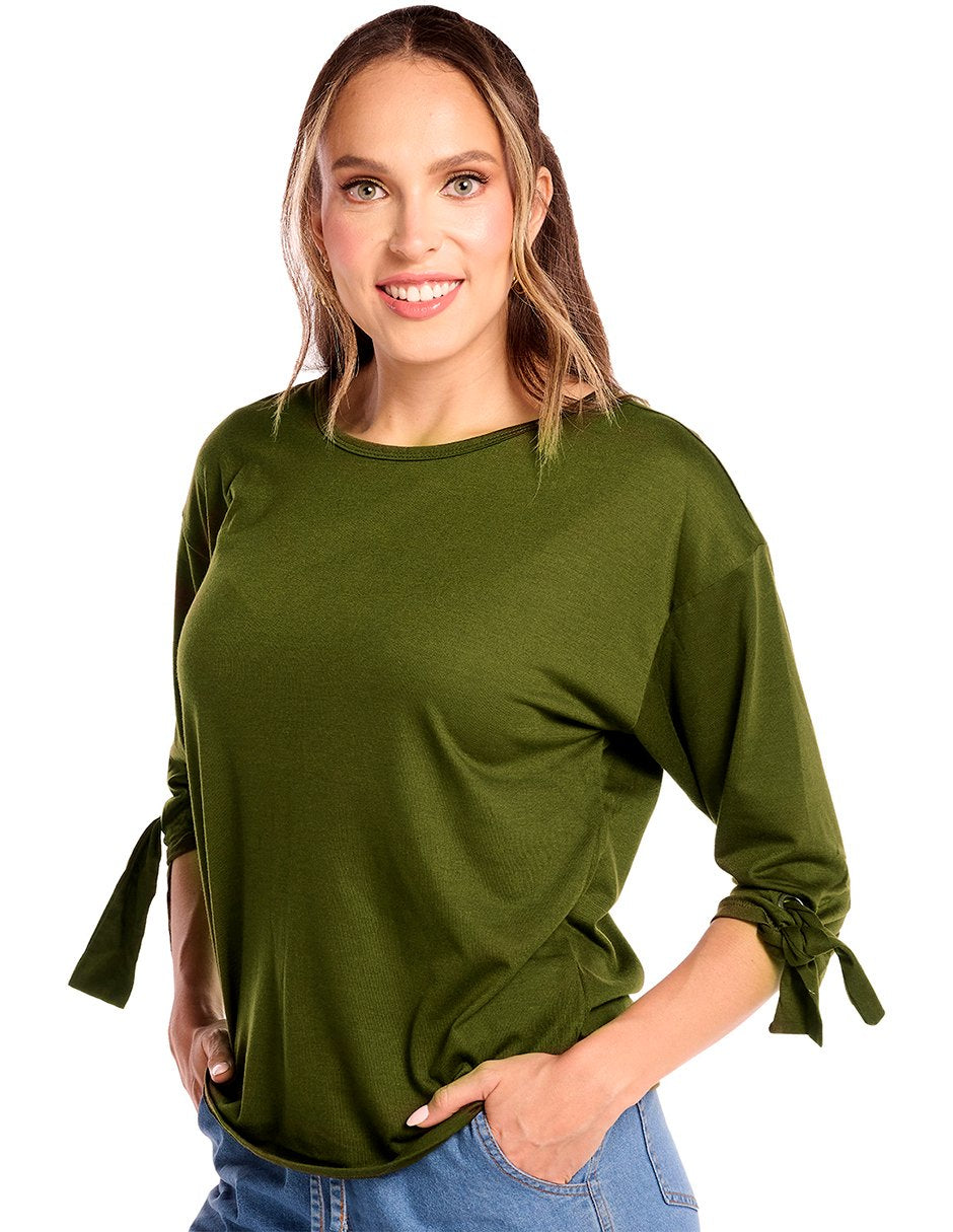 Blusa Basica Verde Olivo