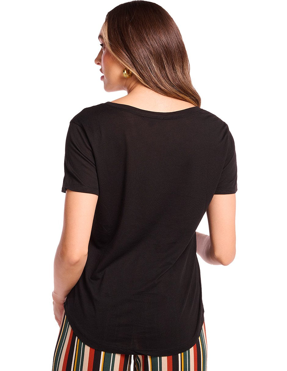 Blusa Basica Negro Larga