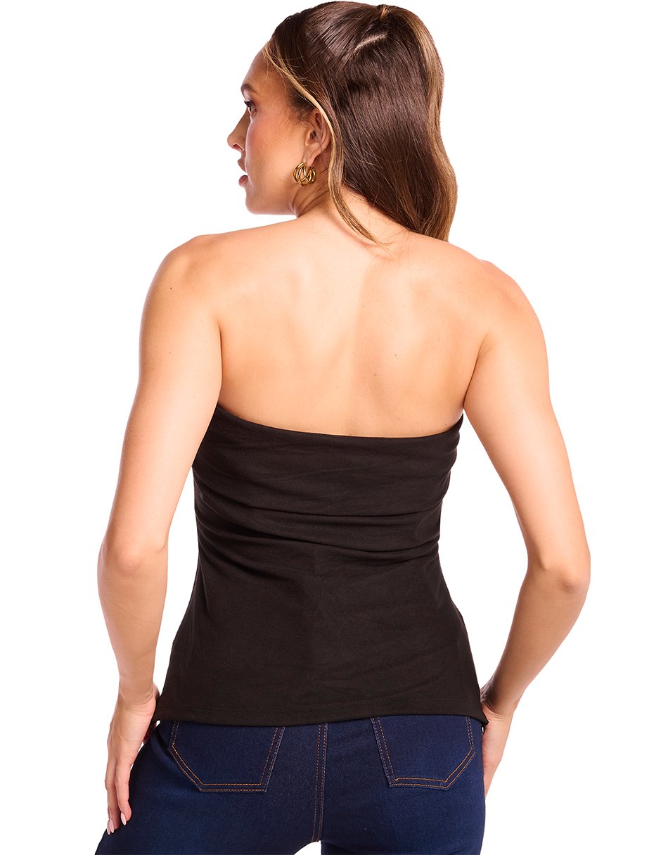 Blusa Negro Strapless