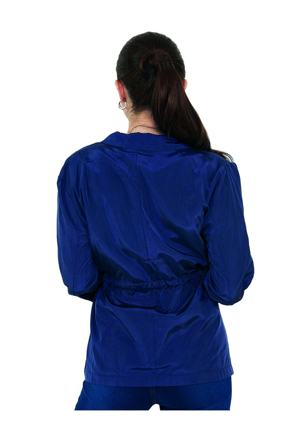 Impermeable Rompevientos Azul Devendi para Mujer