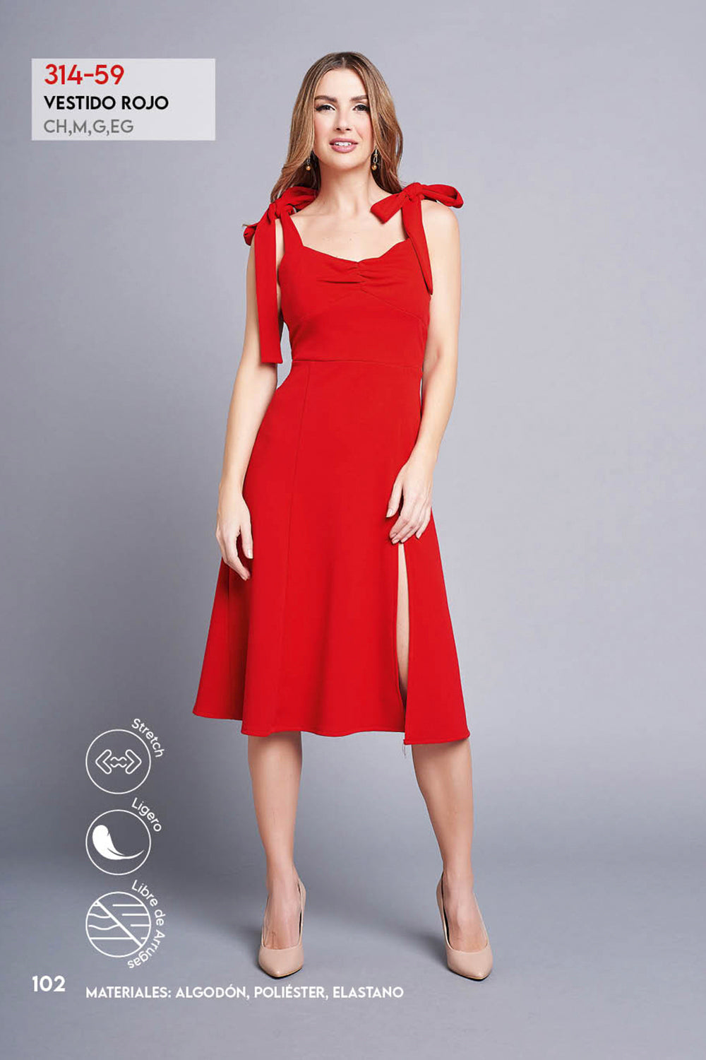 Vestido Rojo Midi