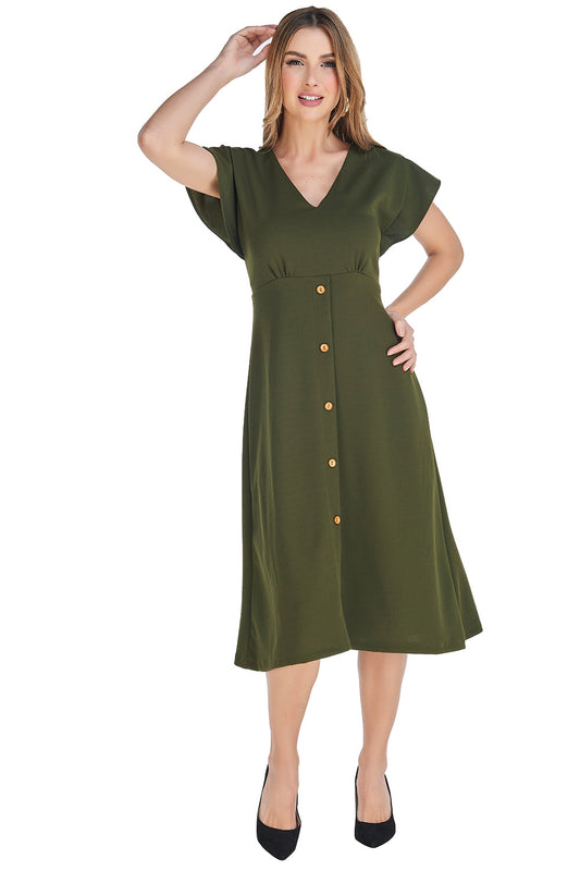 Vestido Verde Olivo