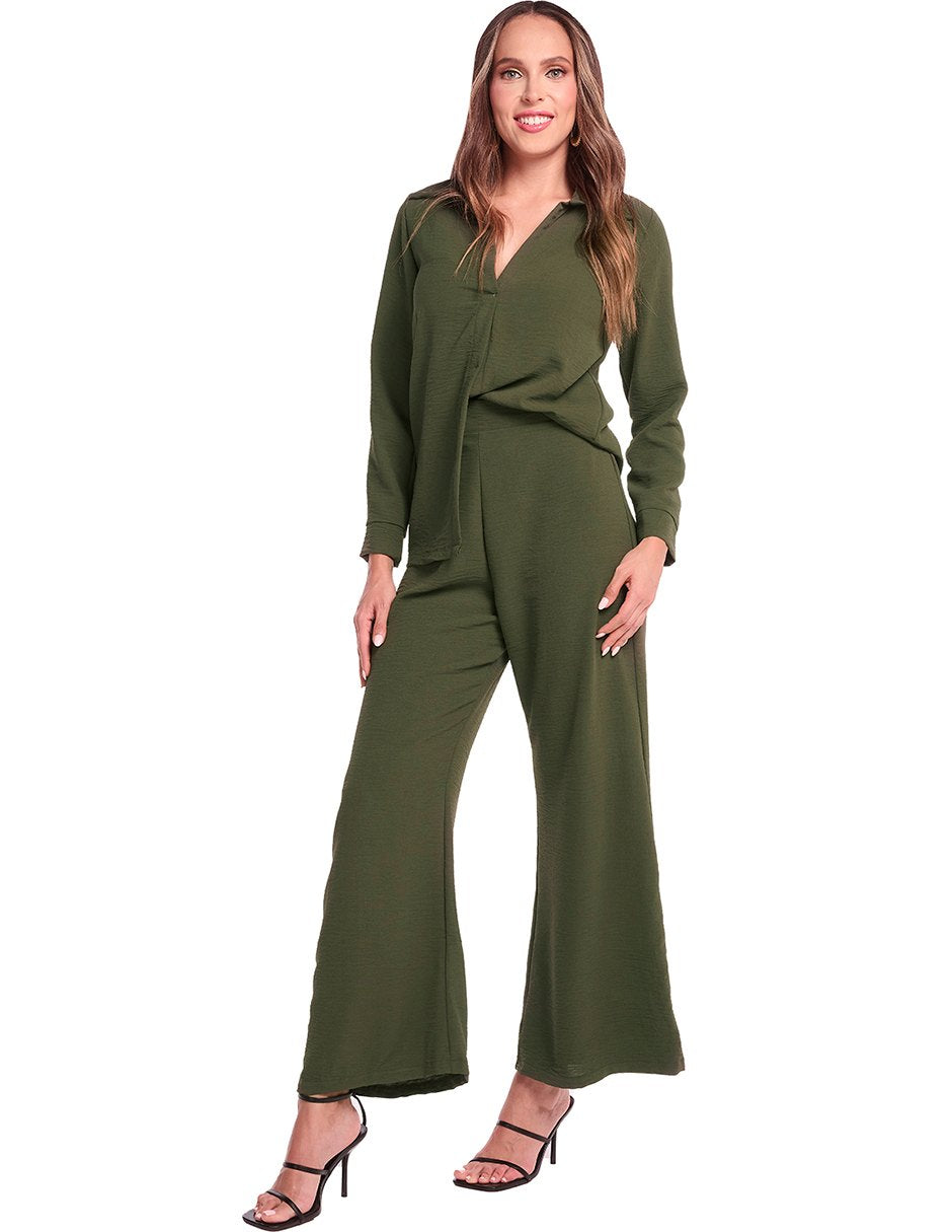 Conjunto Pantalon Y Camisa Verde