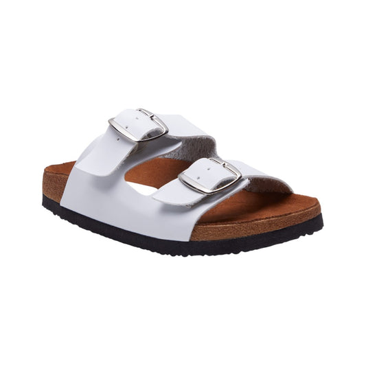 Sandalias Casuales Con Doble Broche Para Mujer Blanco dv2925